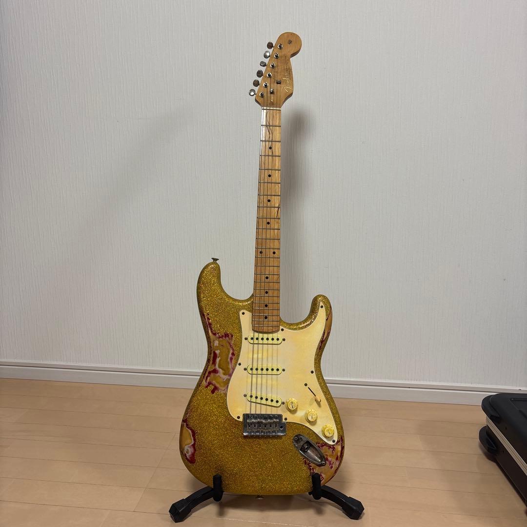 Stratocaster ゴールドラメ Fender Custom Shop 1962 Stratocaster w/ Gold Hardware Heavy Relic