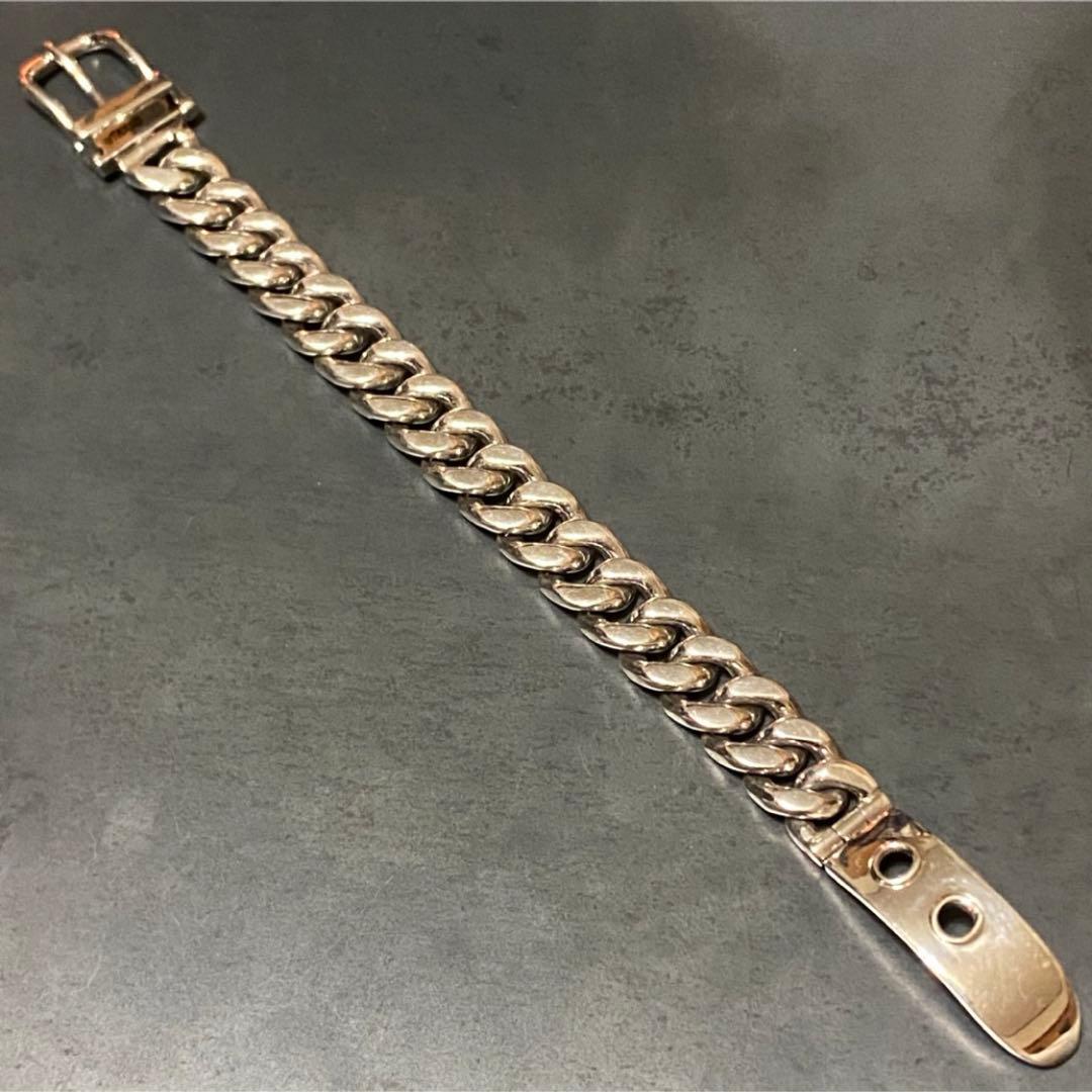 SILVER925 SUPER HEAVY BELT BRACELET/シルバー 925 Silver Bujukan Link Chain Bracelet. SKU: TB4886-75SVJJJ
