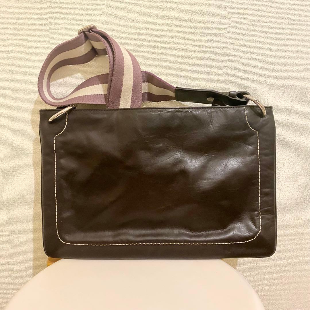 【美品】BALLY バリー トレインスポッティング メッセンジャー バッグ BALLY バリー トレインスポッティング ショルダーバッグ グリーン