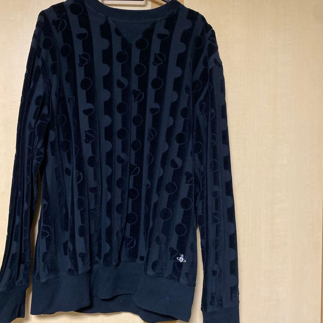 Vivienne Westwood MAN ベロア　カットソー ベロア ラグラントップ(ブラック)（レディース）（1612361010