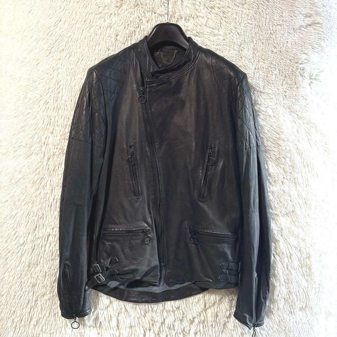 sisii シシ　レザーライダース　ジャケット　M ブラック　キルティング SINGLE RIDERS(mens)-Black- | SISII