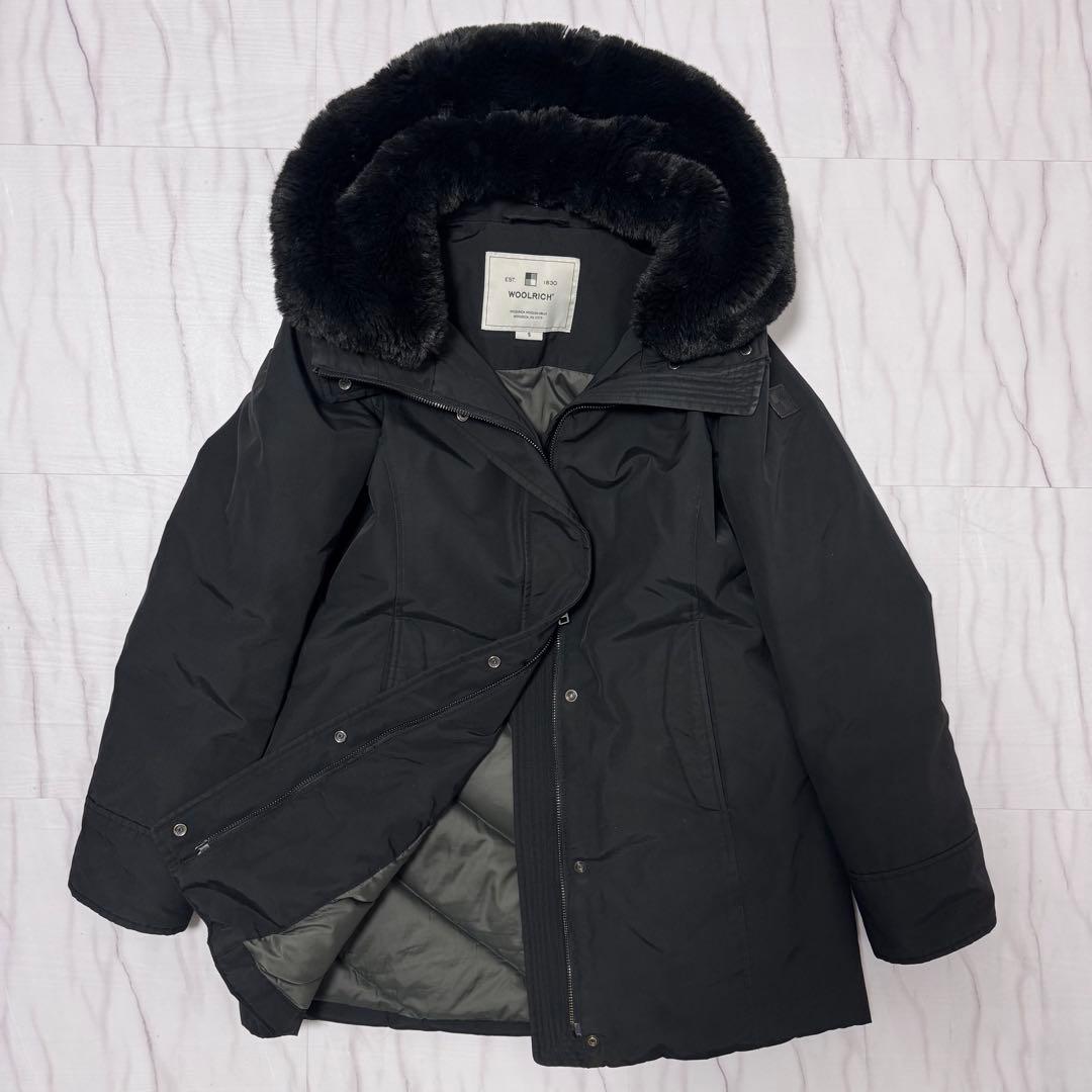WOOLRICH 現行タグ ボルダー ダウンコート エコファー ロゴ 黒 S 楽天市場】WOOLRICH ウールリッチ ダウンジャケット BOULDER FAUX FUR
