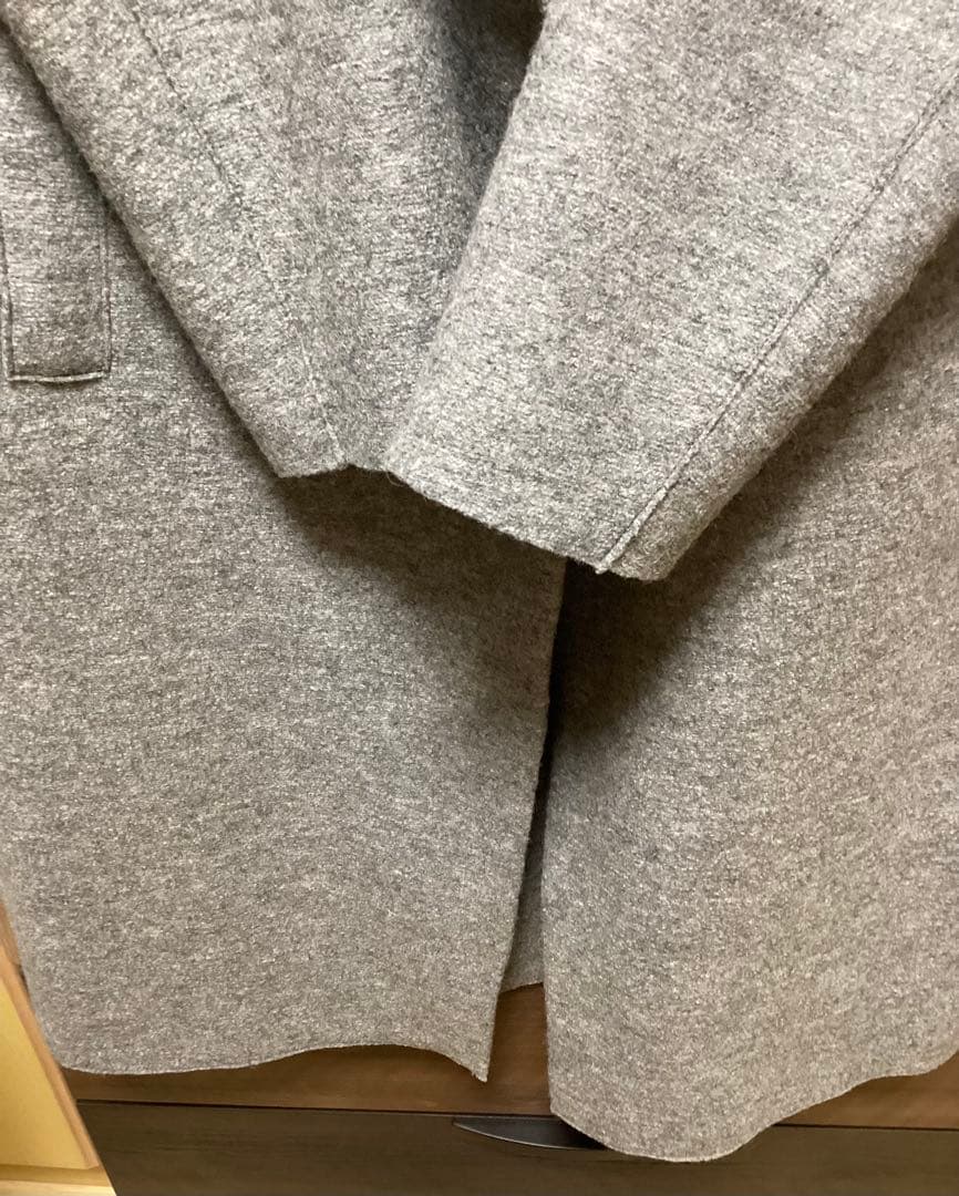 美品 23区Moessmer MILLEDJERSEYロングウールコート グレー - メルカリ