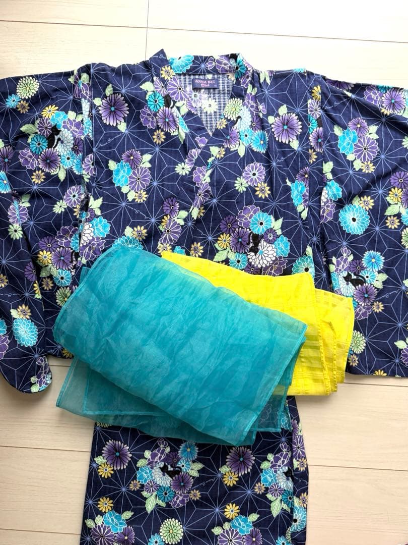 ジュニアサイズANNA SUI mini アナスイミニ　サンドレス風浴衣　160 2023浴衣コレクション🎀💜 | アナ スイ・ミニ | 大丸神戸店公式 SHOP BLOG