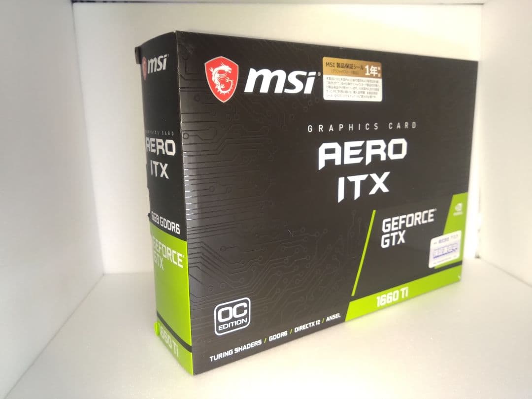 グラフィックボード・グラボ・ビデオカード MSI GeForce GTX 1660 Ti AERO ITX MSI、オーバークロックした「GeForce GTX 1660 Ti」搭載ビデオカード2
