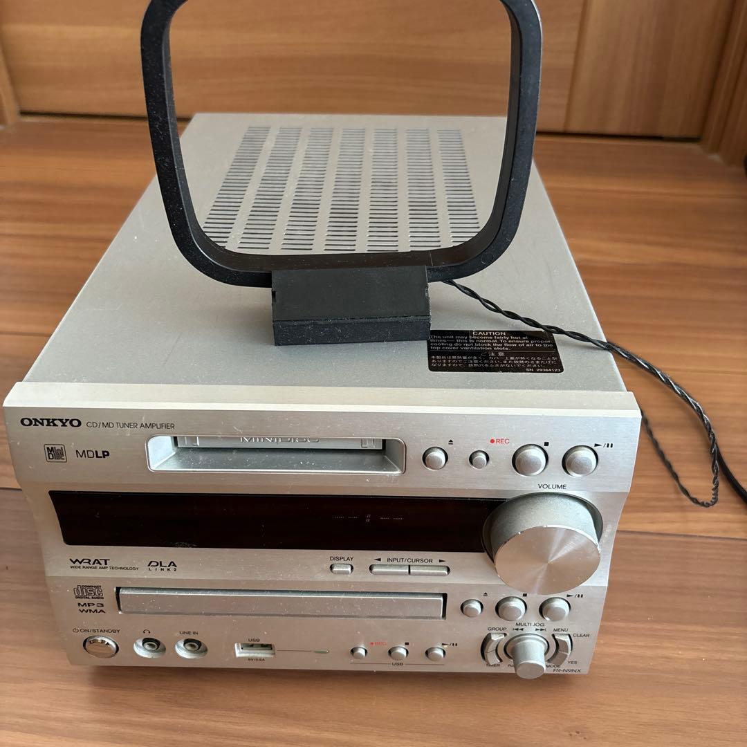 ONKYO CD/MDチューナーアンプ FR-N9NX ONKYO オンキョー FR-N9NX CD/MDチューナーアンプ リモコン付属 - メルカリ