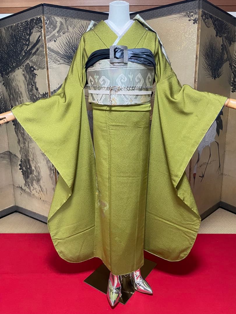 振袖 フルセット 山本寛斎 グリーン