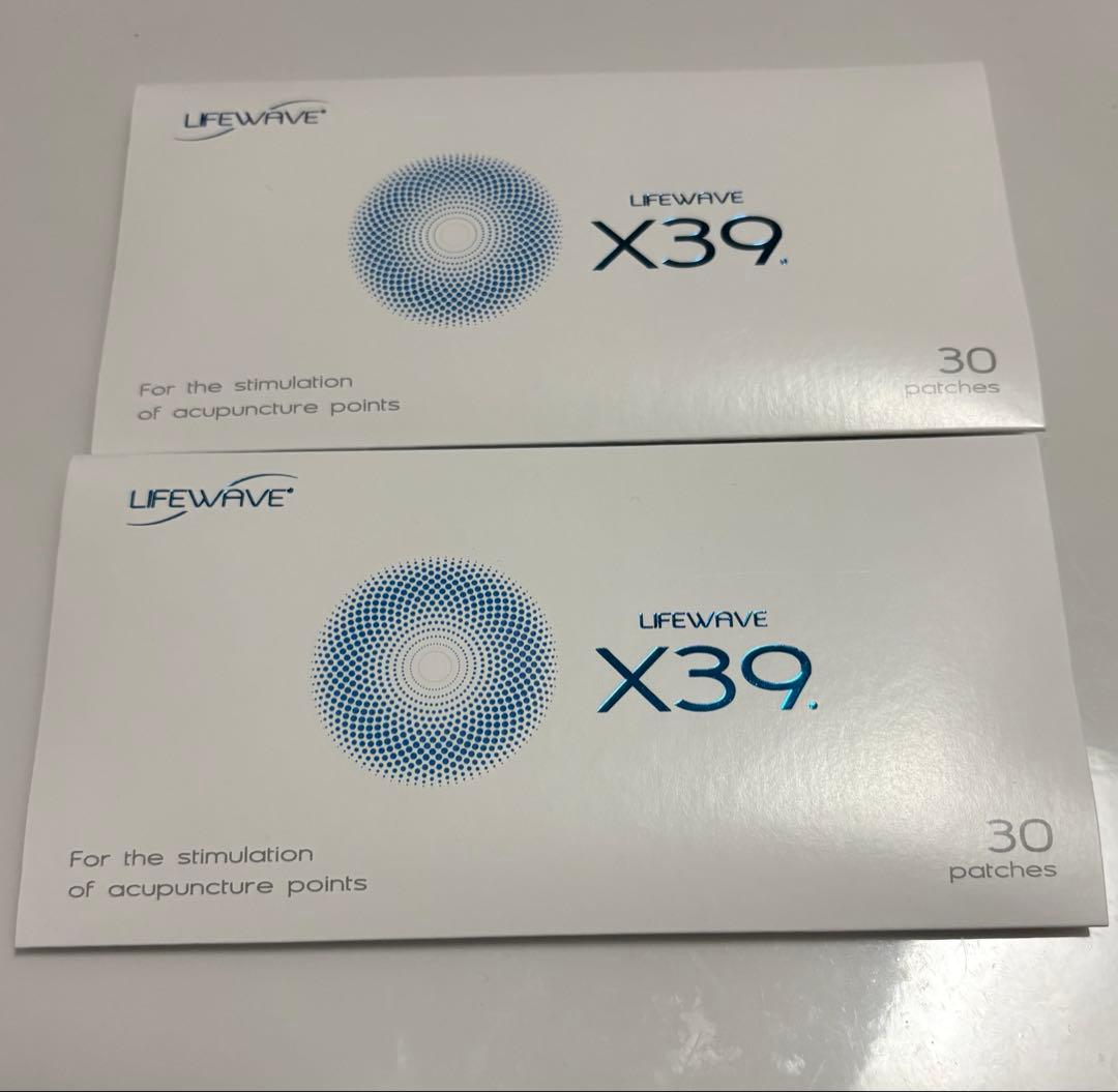 ライフウェーブ X39 2箱 ライフウェーブ X39 パッチシール30枚 電磁波対策梱包済 lifewave 正規