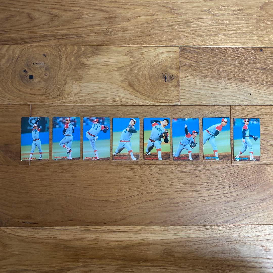レア！　野茂英雄　8枚セット　カルビー　プロ野球チップス　カード　1991 Yahoo!オークション -「カルビー野茂英雄」の落札相場・落札価格