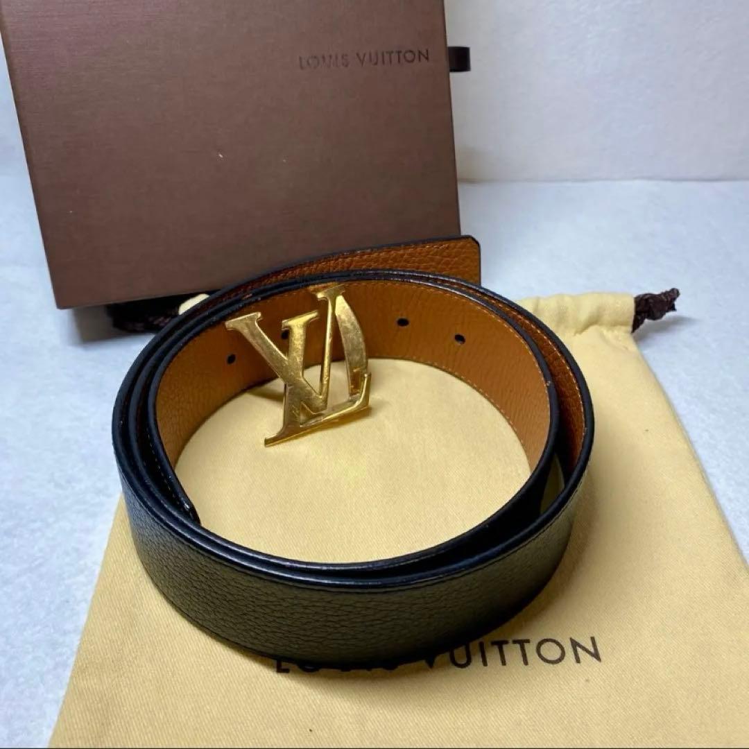 極美品 希少 男女兼用 ルイヴィトン ベルト LOUIS VUITTON ベルト・プリティー LV 20MM リバーシブル モノグラム｜ルイ・ヴィトン