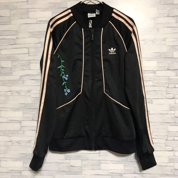 adidas アディダス オリジナルス レア 花柄刺繍 トラックジャージ