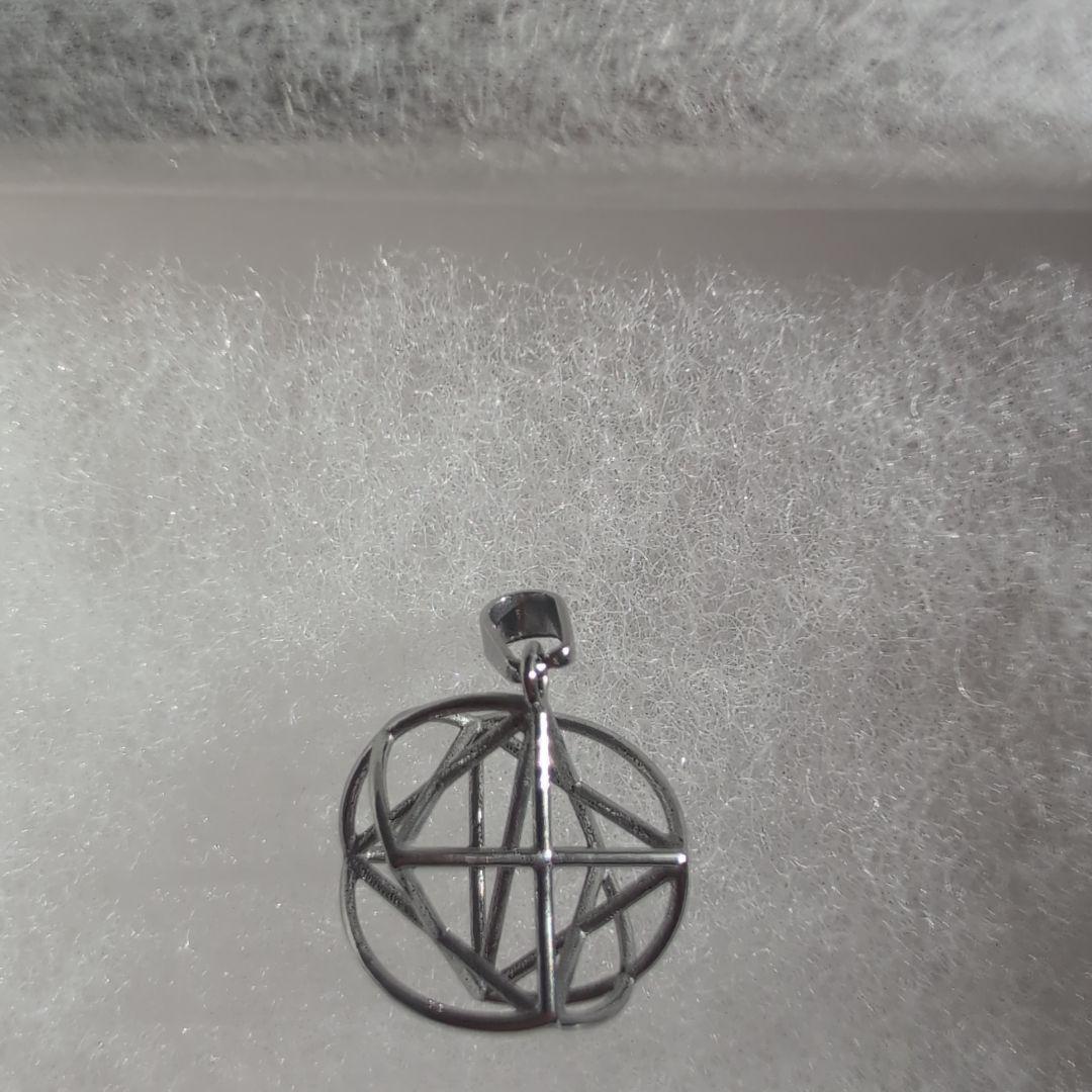 ミスマルノタマ　ネックレス　トップ　本革紐　① ミスマルノタマ ネックレストップ（シルバー）｜トータルヘルス