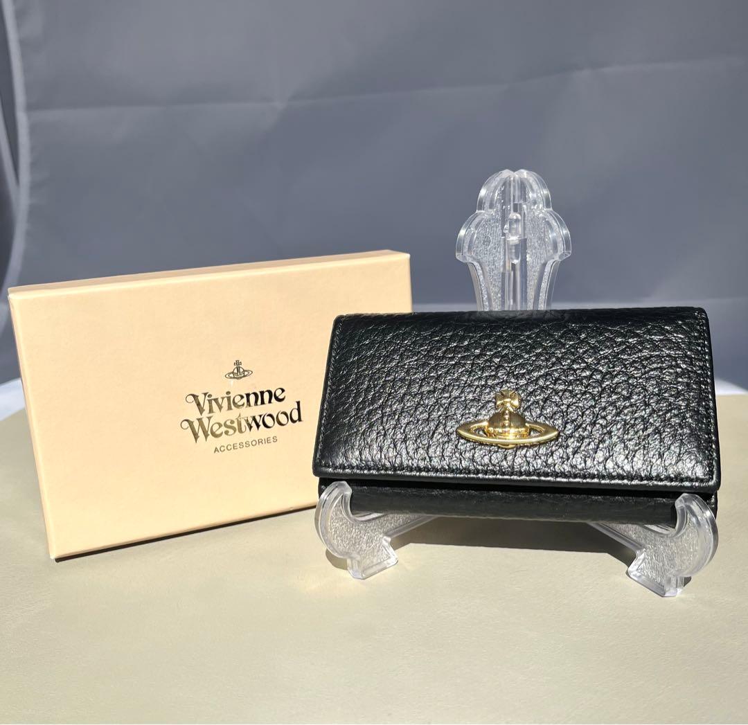超美品✨ヴィヴィアンウエストウッド　オーヴ　本革レザー　キーケース　鍵　6連　黒 Vivienne Westwood（ヴィヴィアンウエストウッド） キーケース 4連