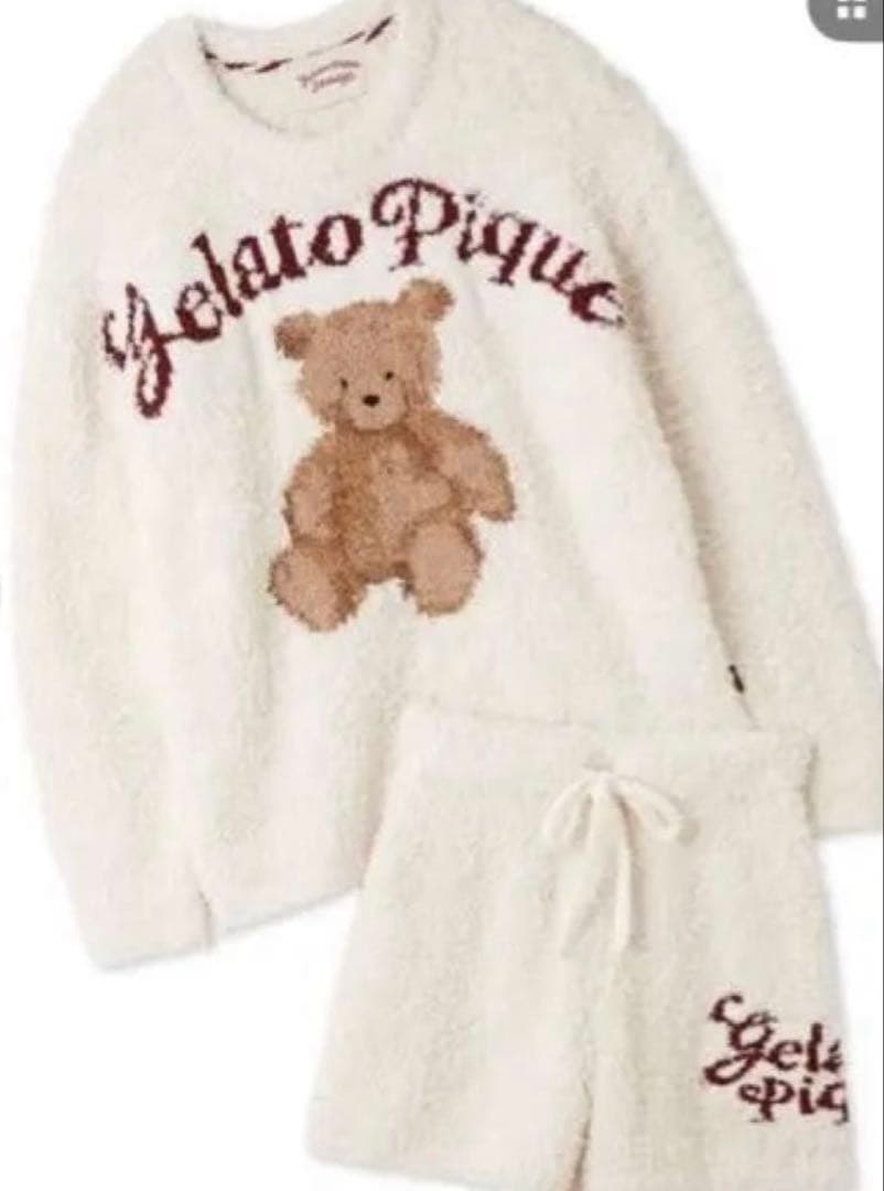 Gelato Pique テディベアルームウェアセットアップ GELATO PIQUE テディベア ルームウェア 上下セット ピンク - メルカリ