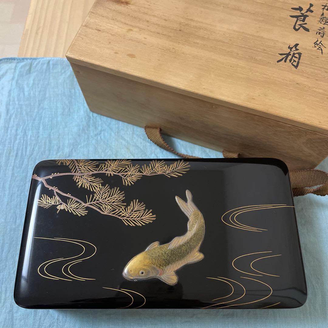 象彦漆器 【松鯉蒔絵 莨箱】 象彦漆器 【松鯉蒔絵 莨箱】 - メルカリ