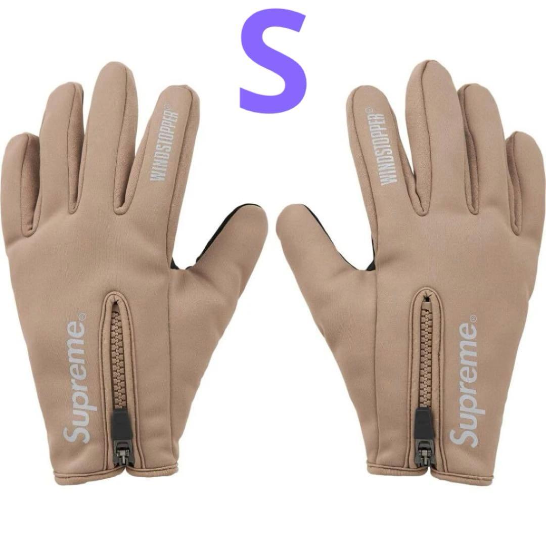 S Supreme WINDSTOPPER Zip Gloves Taupe - メルカリ