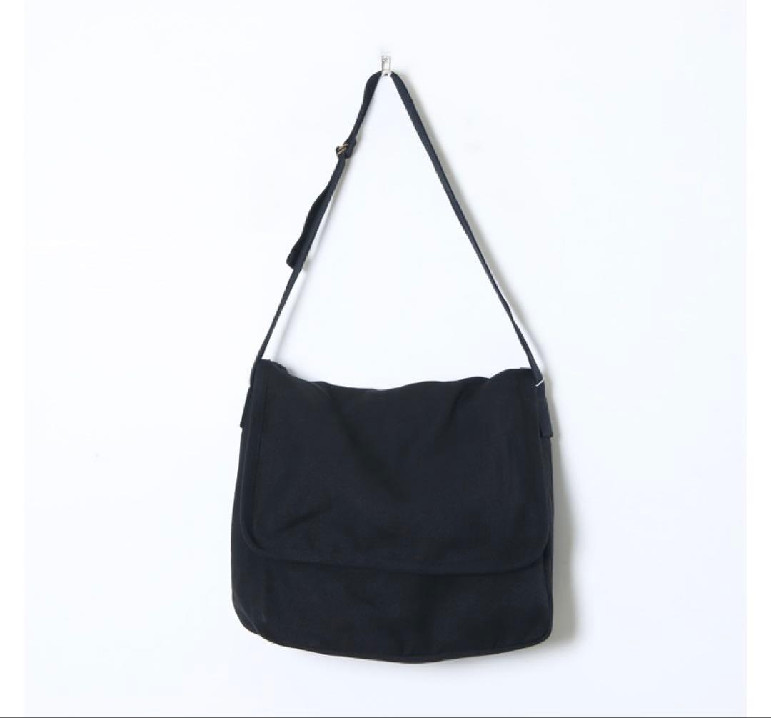 COMOLI HEMP DUCK SHOULDER BAG ヘンプダックバッグ COMOLI Hemp Duck Shoulder Bag, Black – Navyblue