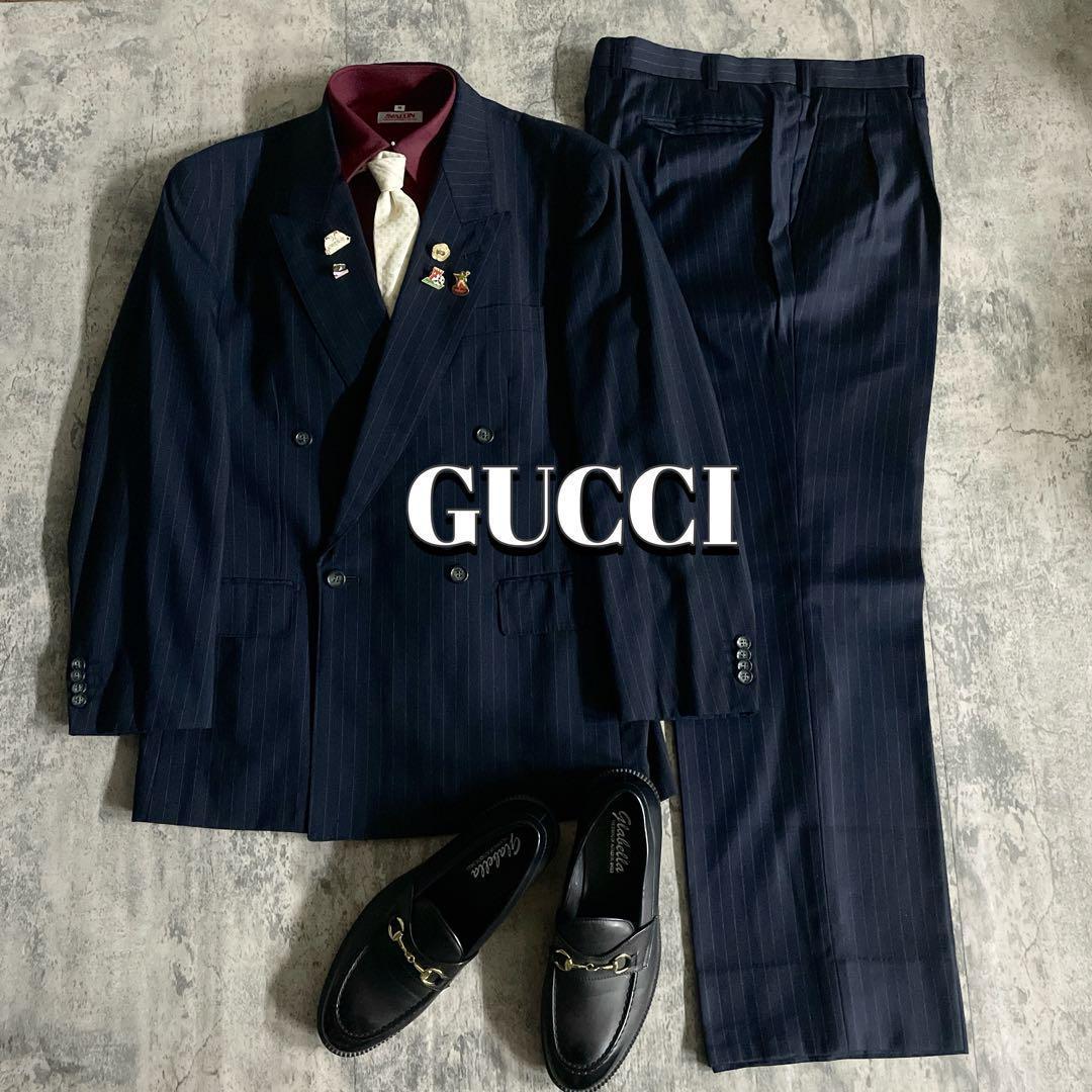 極美品 Apollo特注 GUCCI ネクタイ 極上ウール ダブルスーツ シルクジャカード ネクタイ ・ブラック | GUCCI公式