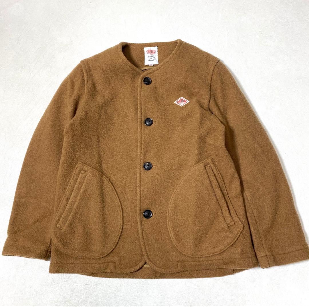 DANTON ダントン ウールモッサーノーカラーコート 38 DANTON/ダントン】モッサーノーカラージャケット #JD-8990 WOM