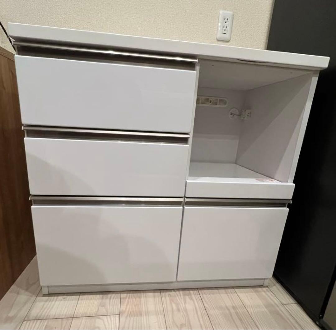 【値下げしました】ホワイトキッチンカウンター 90cm 楽天市場】キッチンカウンター 90 キッチン 収納 食器棚 完成品 日本製