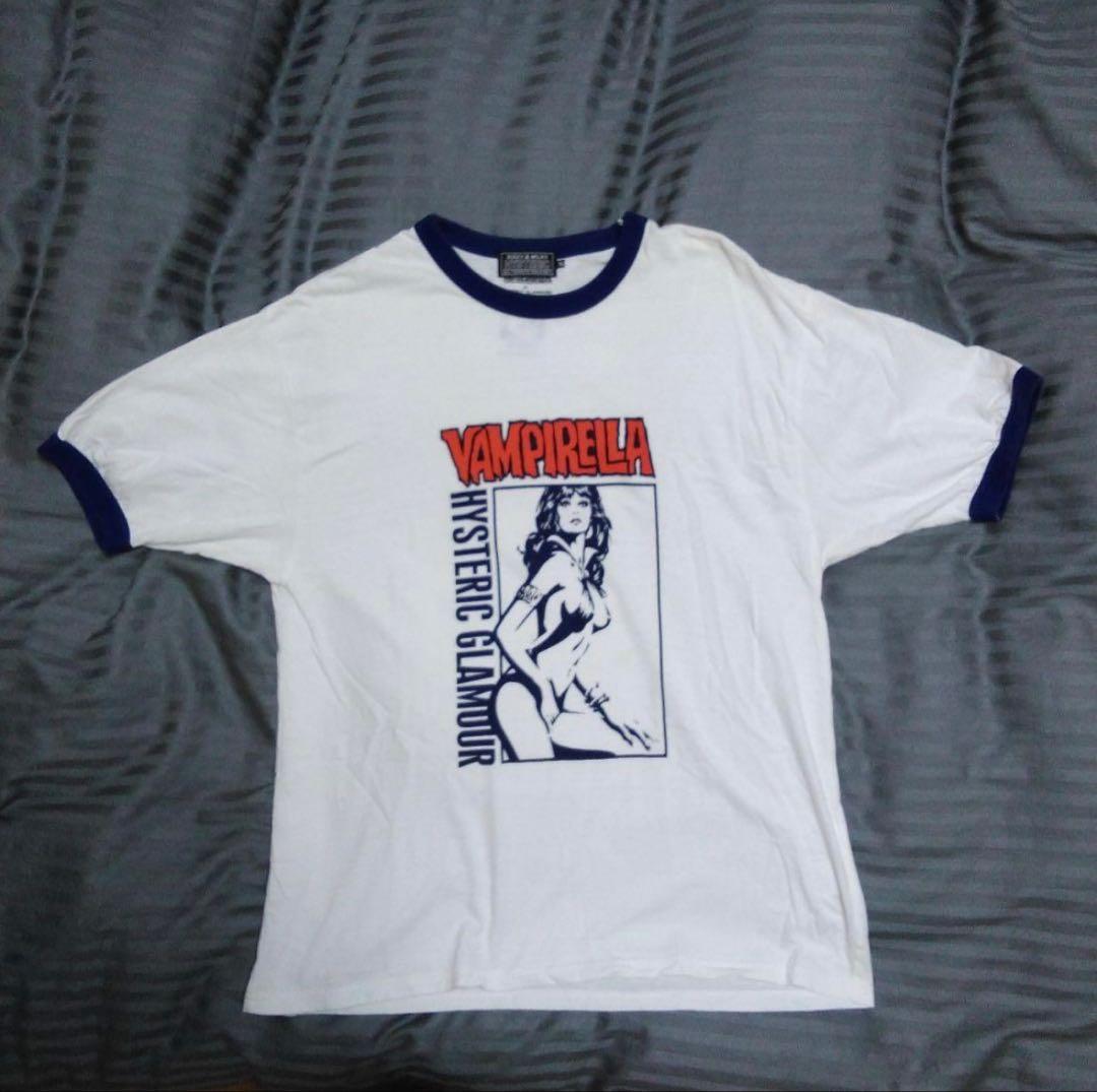 HYSTERIC GLAMOUR VAMPIRELLA リンガーTシャツ Amazon.co.jp: ヒステリックグラマーヴァンピレラ コラボ VAMPIRELLA T