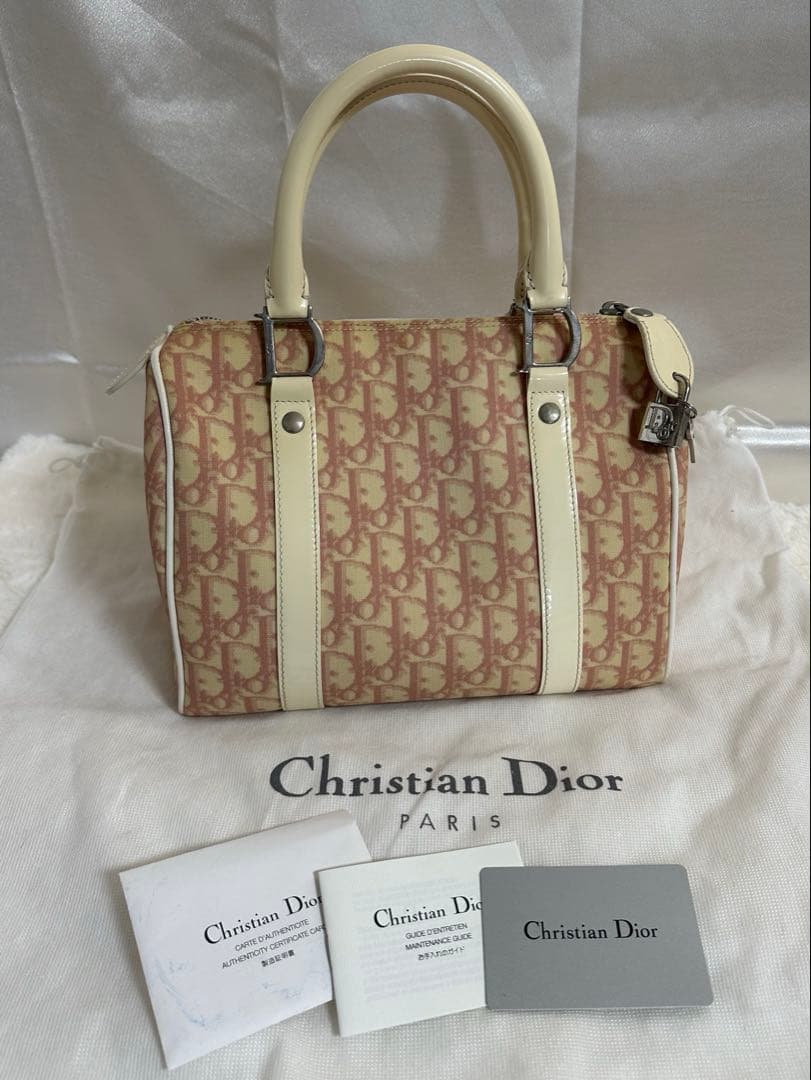 Christian Dior トロッター ミニボストン バッグ 正規品 希少 Christian Dior - 【鑑定済】Christian Dior トロッター ミニボストン