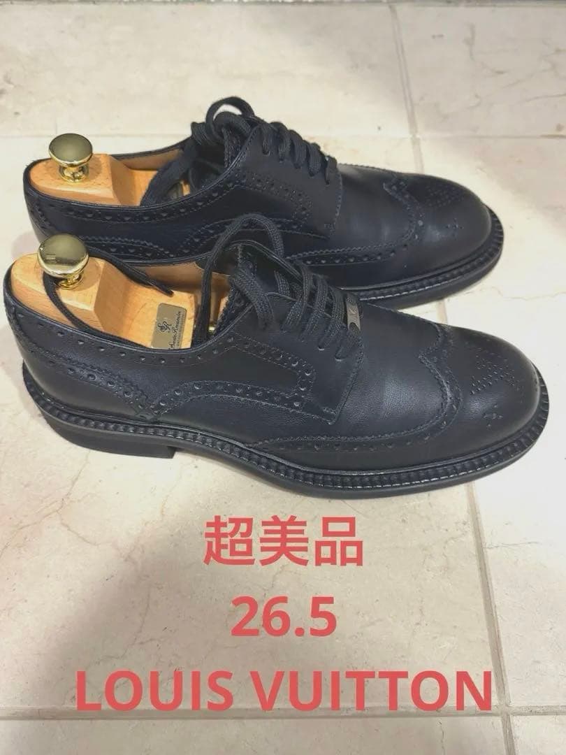【超美品】LOUIS VUITTON ウイングチップ　ビジネスシューズ　26.5 楽天市場】ウイングチップ（ブランドルイ・ヴィトン）（ビジネス