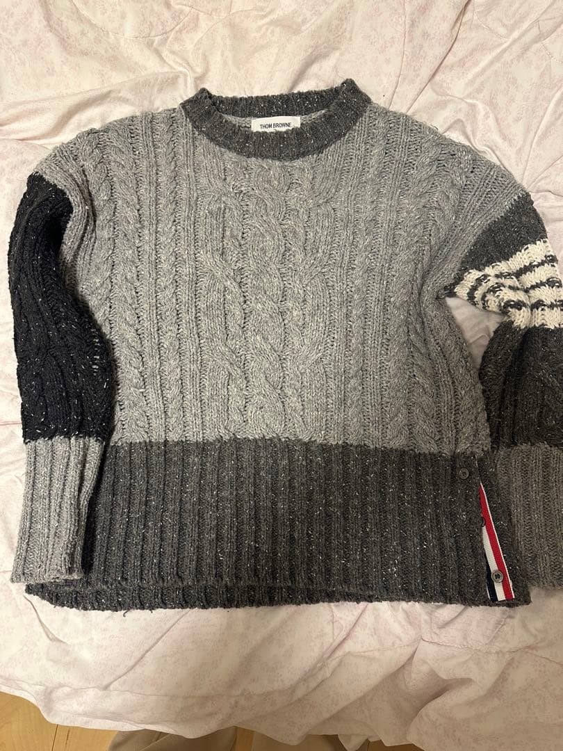 THOM BROWNE ケーブルニットセーター グレー系 楽天市場】ブラウン（ブランドトム ブラウン）（ニット・セーター