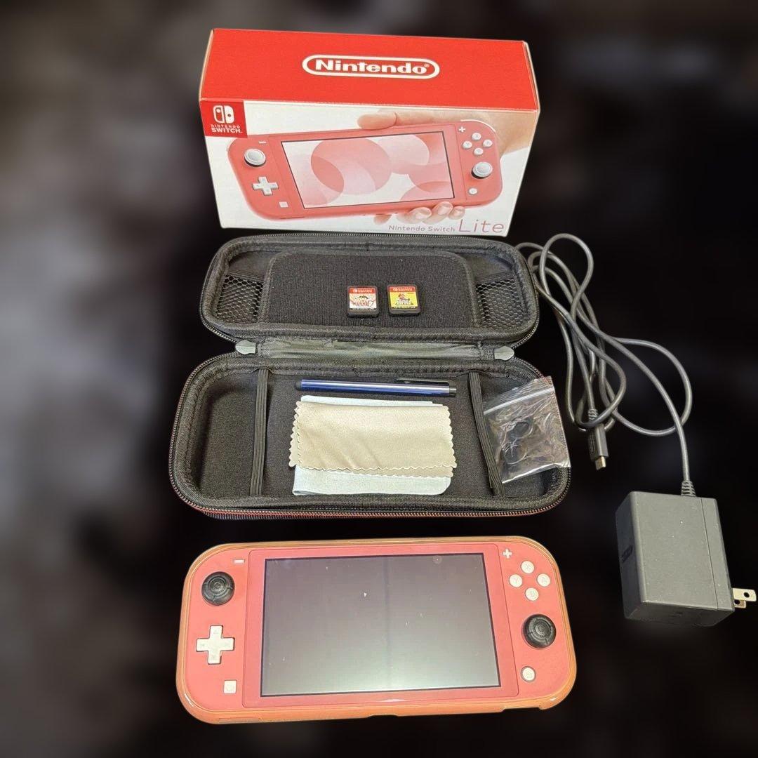 Nintendo Switch Lite ピンク ソフト2個付き Nintendo Switch Lite Handheld Game Console - Coral - Walmart.com