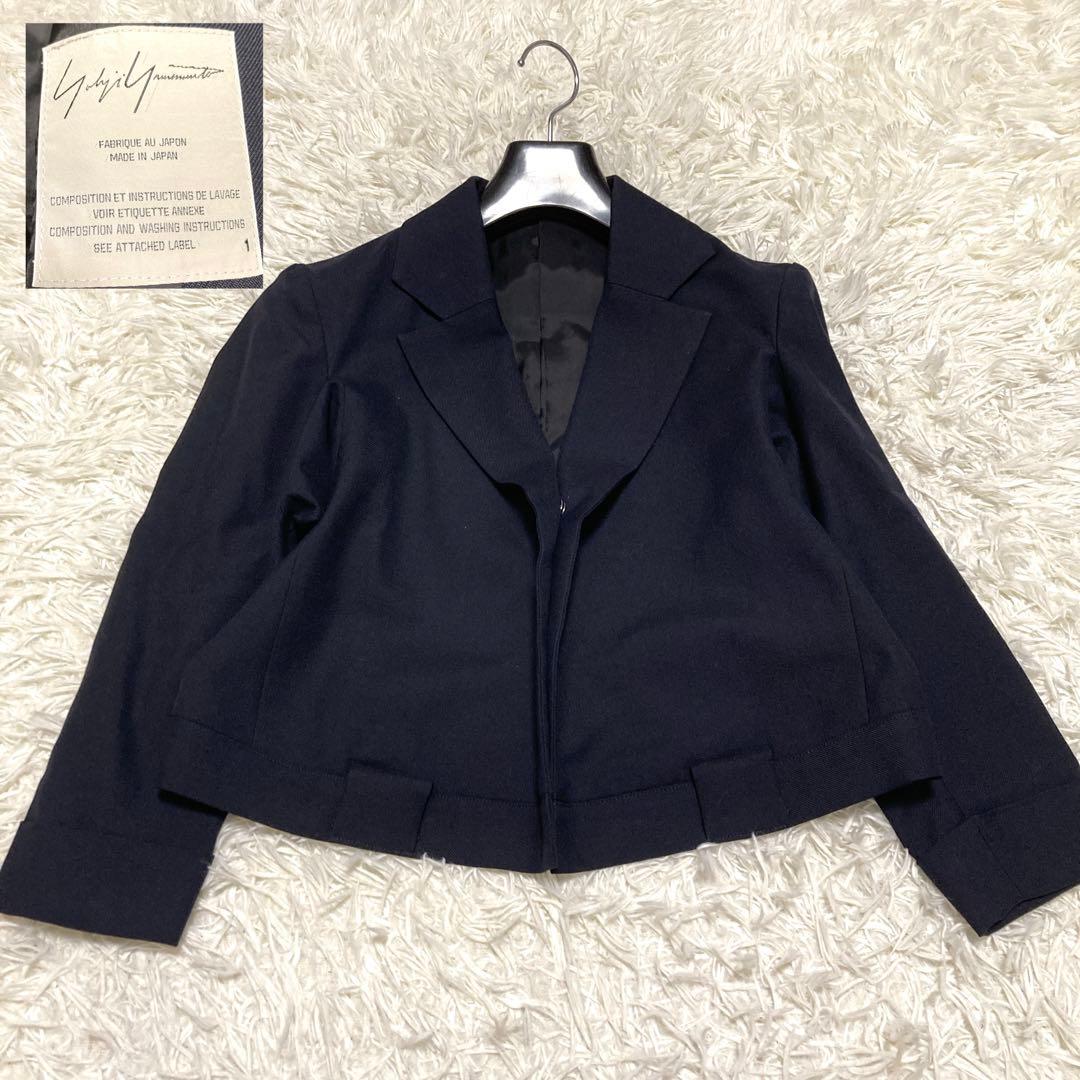 美品✨ヨウジヤマモト　クロップドジャケット　変形　S 黒　ウール　archive AUTUMN / WINTER 2021-22 | Yohji Yamamoto (ヨウジヤマモト) Official