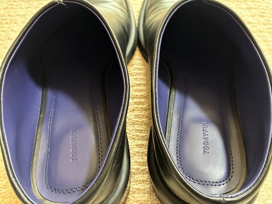 TODAYFUL slide leather shoes 38 - メルカリ
