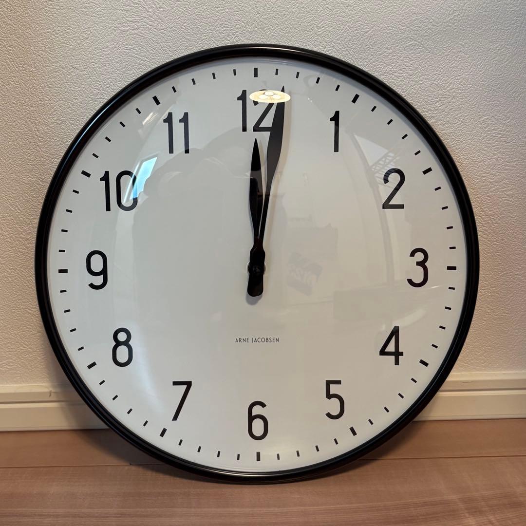 アルネヤコブセン ステーションウォールクロック29cm 未使用品 ARNE JACOBSEN（アルネ ヤコブセン） STATION（ステーション