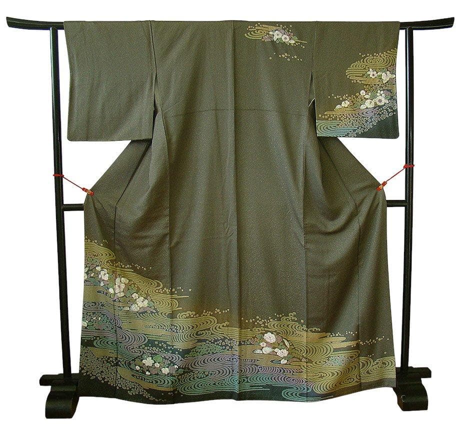 秀逸品 縮緬地 金通し地 おぼろ染 訪問着 正絹 HH2111ruemiko様専 卸問屋本決算SALE】 【吉澤の友禅】 特選十日町友禅訪問着 三越縮緬地