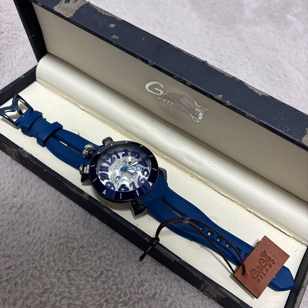 GaGa Milano アナログ時計 青 GAGAMILANO ガガミラノ GaGa MILANO マヌアーレ35MM レディース 時計