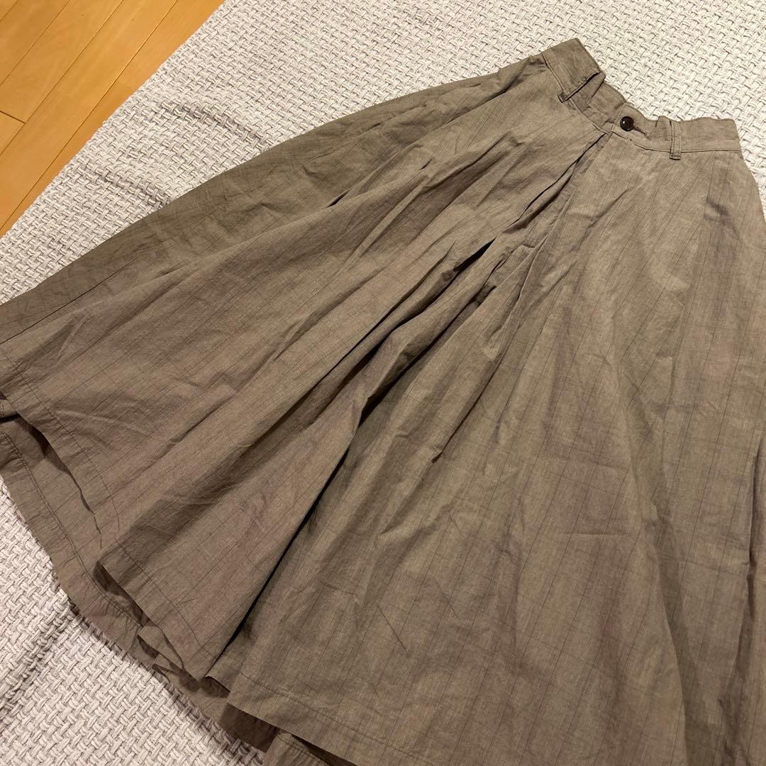 HARVESTY チェックカルメンキュロットブラウン - メルカリ